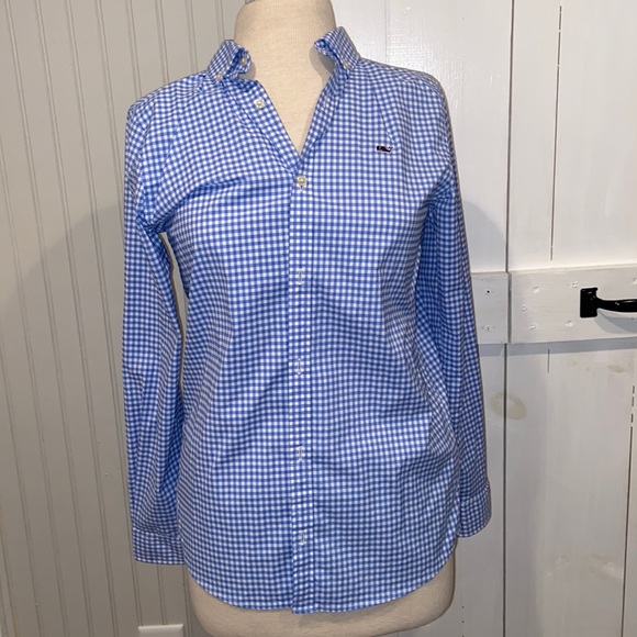 Vineyard Vines Other - Vineyard Vines Performance Blue Gingham Button Down